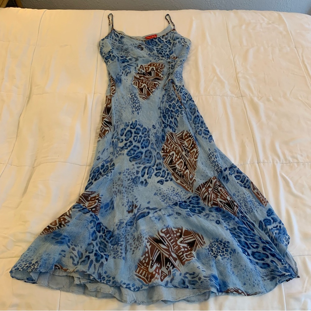 Vintage DERHY French style Eurosummer Romantic Spaghetti Strap Pinterest Dress
